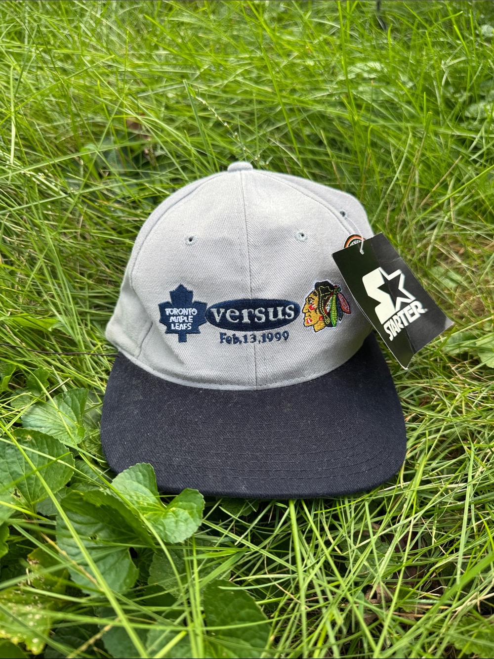 Vintage 1999 Toronto Maple Leafs Vs Chicago Blackhawks Hat / NHL / New / Starter